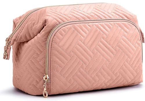 INOVERA (LABEL) Makeup Pouch for Women, Girls – Cosmetic Organizer Kit – Toiletry Bags (Rose Gold) INOVERA (LABEL) Makeup Pouch for Women, Girls – Cosmetic Organizer Kit – Toiletry Bags (Rose Gold)