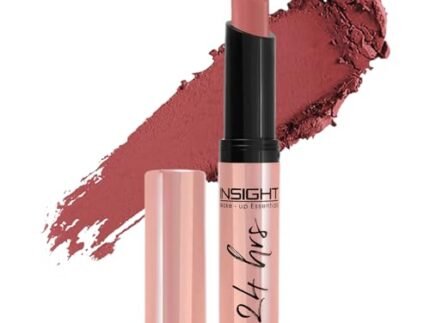 INSIGHT 24 Hrs Non-Transfer Matte Lipstick | Lightweight, Highly Pigmented, Long Wear | Kiss Proof & Smudge Proof | With Vitamin E & Jojoba Oil | Vegan, Toxin Free | Shade 28 - Good Girl (3g)