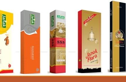Janak Premium Agarbatti Combo Pack of 5 | 9 Inch Long Burning Incense Sticks for Pooja Room, Mandir & Home Fragrance