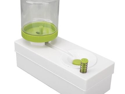 Ji and Ja Plastic ?Synthetic Paint Brush Cleaner with Flushing Button & Auto Refill Water Tank Rinser Water Recycling Brush Rinser for Oil Paint Brushes Acrylic Paint Brushes Makeup Brush (Regular)