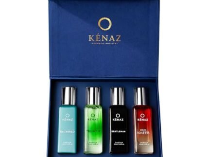 KENAZ Men Perfume Gift Set| Better than EDP, EDT, EDC | 4 x 20ML Perfumes | Woody & Fresh Aromatic Notes | Long Lasting and Luxury Parfum | (Untamed, Triumph, Gentleman, Oud Ameer) | Dubai Crafted | IFRA certified