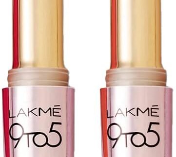 LAKMÉ 9To5 Primer + Matte Lip Color Brick Blush 3.6 G & 9To5 Primer + Matte Lip Color Iconic Red 3.6 G