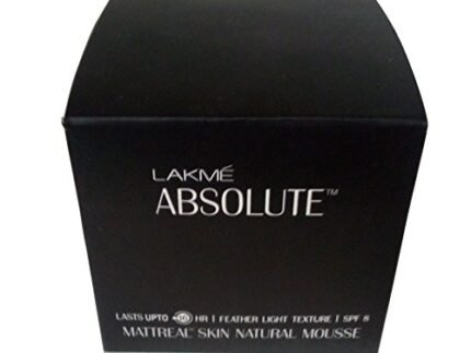 LAKMÉ Absolute Mattreal Skin Natural Mousse, 05 Beige Honey, 25G – Full, All Skin Type