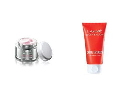 LAKMÉ Absolute Perfect Radiance Skin Brightening Day Creme, Light, 50G & Lakme Strawberry Cream Face Wash, 100G
