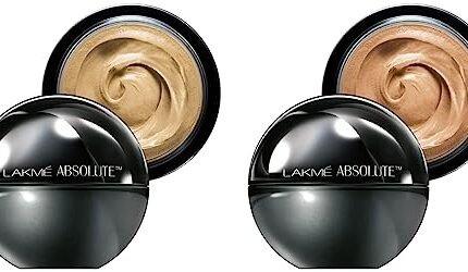 LAKMÉ Absolute Skin Natural Light Coverage Matte Cream Mousse, Ivory Fair 01, 25G & Absolute Skin Natural Mousse For All Skins, Rose Fair 02, 25G,1 Count