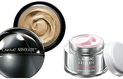 LAKMÉ Absolute Skin Natural Mousse, Ivory Fair 01, SPF 8 Natural Finish Matte Cream Foundation, 25g & Absolute Perfect Radiance Brightening Light Creme, 50g
