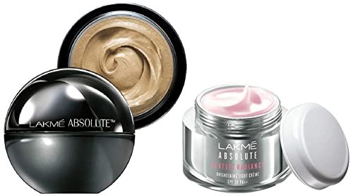 LAKMÉ Absolute Skin Natural Mousse, Ivory Fair 01, SPF 8 Natural Finish Matte Cream Foundation, 25g & Absolute Perfect Radiance Brightening Light Creme, 50g LAKMÉ Absolute Skin Natural Mousse, Ivory Fair 01, SPF 8 Natural Finish Matte Cream Foundation, 25g & Absolute Perfect Radiance Brightening Light Creme, 50g