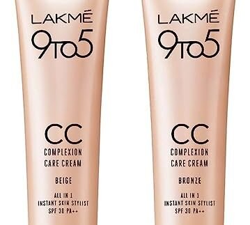 LAKMÉ Complexion Care Face Cream, Bronze, 9g & Complexion Care Face Cream, Beige, 9g