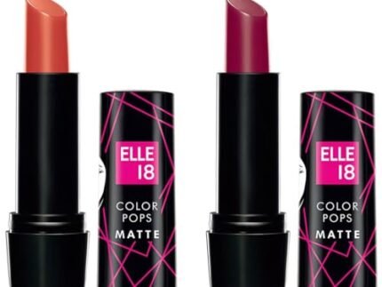 LAKMÉ Elle 8 Lipstick Tan Nude (Matte) & Elle18 Lipstick Winter Berry (Matte)