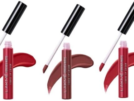 LAKMÉ Forever Matte Lipstick Kit (Red Revival, Red Velvet, Nude Dream, 16.8 ml)