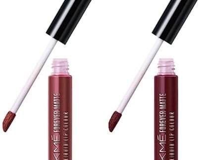 LAKMÉ Forever Matte Liquid Lip Colour, Nude Dream, 5.6 Ml & Lakme Forever Matte Liquid Lip Colour, Wine Touch, 5.6 Ml