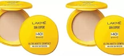 LAKMÉ Lakm? Sun Expert Ultra Matte Compact Spf 40 Uva/Uvb P+++(Pack Of 02) Compact for All Skin Type (Universal Beige Shade, 14 G)