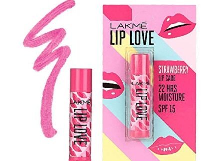 LAKMÉ Lip Love Matte Chapstick Strawberry_Pack2 Strawberry (Pack Of: 2, 9 G)