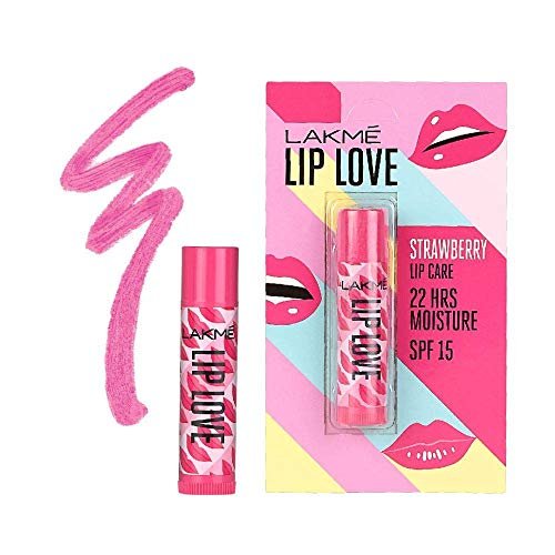 LAKMÉ Lip Love Matte Chapstick Strawberry_Pack2 Strawberry (Pack Of: 2, 9 G) LAKMÉ Lip Love Matte Chapstick Strawberry_Pack2 Strawberry (Pack Of: 2, 9 G)