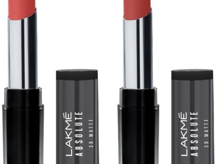 LAKMÉ Lipstick 18 Nude Brick (Matte) & Lipstick 15 Nude Pop (Matte)