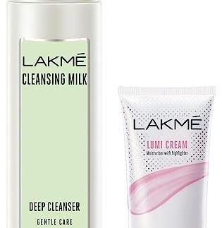 LAKMÉ Lumi Cream, 30 Gm & Lakme Gentle & Soft Deep Pore Cleanser, With Avocado, Removes Makeup And Impurities, Cleansing Milk For Soft And Glowing Skin, 120 Ml