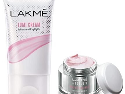 Lakme Lumi Cream,Moisturizer with highlighter, Enriched with Niacinamide for all skin type,30 gm & Lakmé Forever Matte Liquid Lip Colour, Red Sangria, 5.6 ml