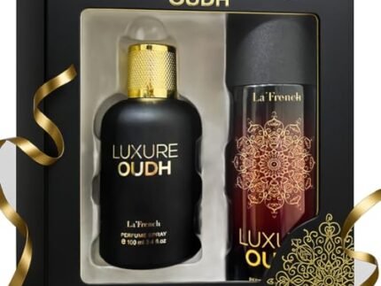 La French Luxure Oudh Perfume & Deodorant Gift Set (100ml + 150ml) – Unisex Long-Lasting Luxury Fragrance Set, Perfect for Men & Women, Premium Gift for Special Occasions