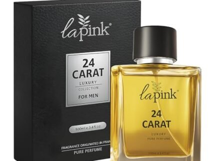 La Pink 24 Carat Luxury Perfume for Men 100ml | French Premium Pure Perfume | Citrus & Woody Notes | Long-Lasting 12+ Hours | Suitable for Every Occasion