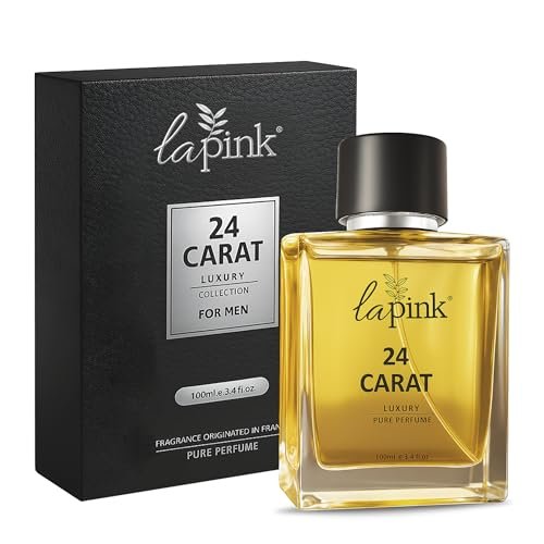 La Pink 24 Carat Luxury Perfume for Men 100ml | French Premium Pure Perfume | Citrus & Woody Notes | Long-Lasting 12+ Hours | Suitable for Every Occasion La Pink 24 Carat Luxury Perfume for Men 100ml | French Premium Pure Perfume | Citrus & Woody Notes | Long-Lasting 12+ Hours | Suitable for Every Occasion