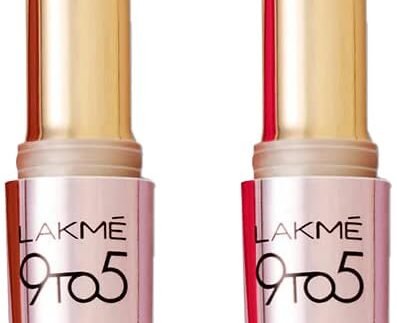Lakme 9TO5 Primer + Matte Lip Color MR3 Red Rust & Lakme 9TO5 Primer + Matte Lip Color MR2 Red Coat
