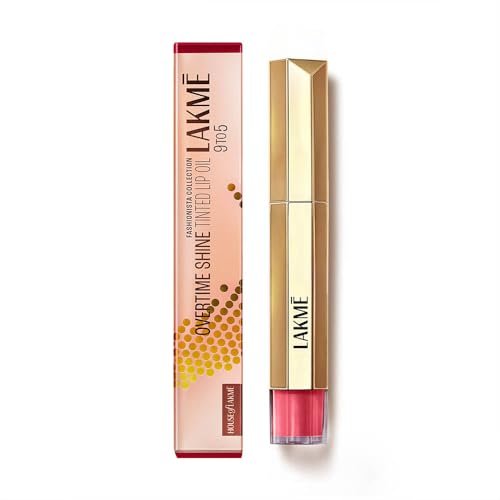 Lakme 9to5 Overtime Shine Tinted Lip Oil – Pink Bloom 5.3ml Lakme 9to5 Overtime Shine Tinted Lip Oil – Pink Bloom 5.3ml