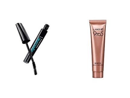 Lakme Eyeconic Lash Curling Mascara, Black, 9ml and Lakme 9 to 5 Weightless Mousse Foundation, Beige Vanilla, 6g
