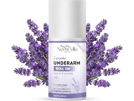 Lavender Underarm Roll On Deodorant | 48-Hour Odor Protection | Underarm Whitening & Brightening | Alcohol-Free Roll-On | For Men & Women | Suitable for All Skin Types | 50 ml