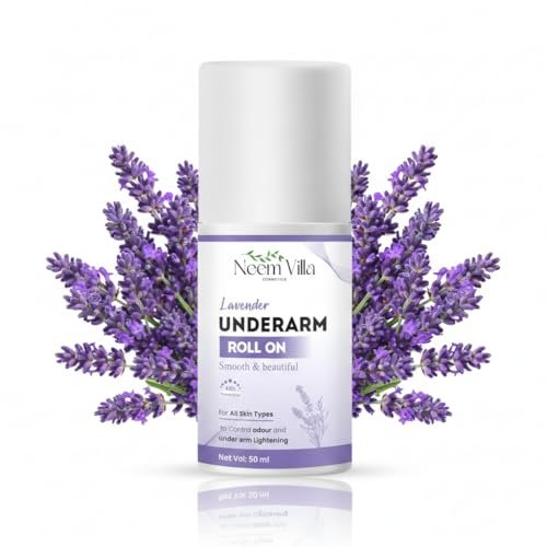 Lavender Underarm Roll On Deodorant | 48-Hour Odor Protection | Underarm Whitening & Brightening | Alcohol-Free Roll-On | For Men & Women | Suitable for All Skin Types | 50 ml Lavender Underarm Roll On Deodorant | 48-Hour Odor Protection | Underarm Whitening & Brightening | Alcohol-Free Roll-On | For Men & Women | Suitable for All Skin Types | 50 ml