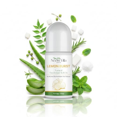 Lemon Roll-On Deodorant, Natural Underarm Whitening for Women and Men, Unisex, 50 ml (Pack of 1) Lemon Roll-On Deodorant, Natural Underarm Whitening for Women and Men, Unisex, 50 ml (Pack of 1)