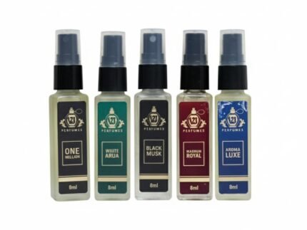 Luxury Perfume Gift Set Combo Pack of 5 Eau De Parfum – 8ml Travel-size Bottles, Long Lasting Scents For All Occasions, Travel Friendly Mini Unisex, Perfume