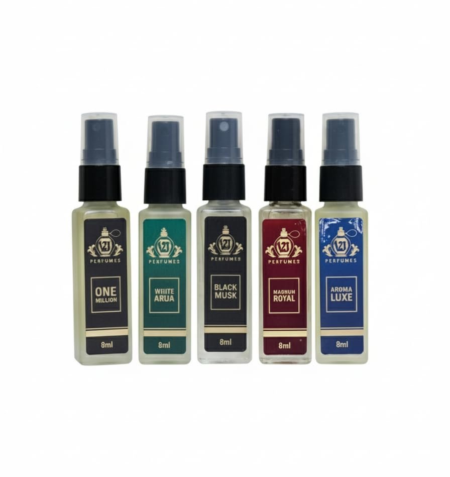 Luxury Perfume Gift Set Combo Pack of 5 Eau De Parfum – 8ml Travel-size Bottles, Long Lasting Scents For All Occasions, Travel Friendly Mini Unisex, Perfume Luxury Perfume Gift Set Combo Pack of 5 Eau De Parfum – 8ml Travel-size Bottles, Long Lasting Scents For All Occasions, Travel Friendly Mini Unisex, Perfume