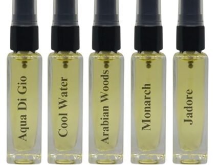 MF5 Store Unisex Eau De Parfum Pack of 5 | 8ml Each | Long Lasting Perfume Gift Set for Men & Women | Tester Pack | Travel Friendly Mini Perfume Combo | 5 Premium Fragrances
