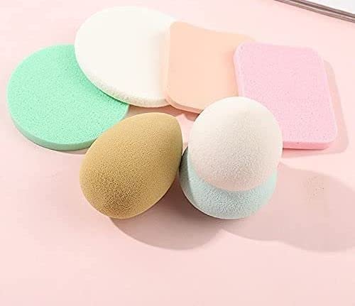 Makeup Sponges Set Women’s Round Soft Makeup Beauty Eye Face Foundation Blender Facial Smooth Powder Puff Cosmetics Blush Applicators Sponges Use for Dry and Wet 6 IN 1 Pack Of 2 Makeup Sponges Set Women’s Round Soft Makeup Beauty Eye Face Foundation Blender Facial Smooth Powder Puff Cosmetics Blush Applicators Sponges Use for Dry and Wet 6 IN 1 Pack Of 2