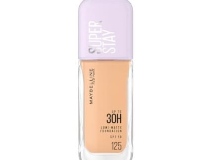 Maybelline New York Super Stay Lumi Matte Liquid Foundation, 30 HR Long Lasting yet Lightweight, 125, 35ml