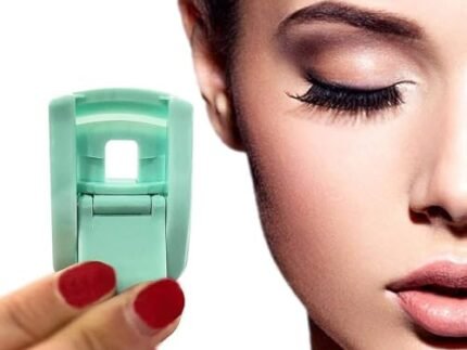 Mini Eyelash Curler | Portable & Travel-Friendly Lash Curler for Long-Lasting Curl | Painless, Quick & Safe | Perfect for Natural & Artificial Lashes | Lightweight Beauty Tool for Women & Girls