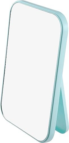 Mockery Desktop Foldable Makeup Mirror, Dressing Desk Bedroom Hd Square Travel Portable Mirror For Girl Women (Blue, 5.7X4 Inch) – Plastic, Tabletop Mount Mockery Desktop Foldable Makeup Mirror, Dressing Desk Bedroom Hd Square Travel Portable Mirror For Girl Women (Blue, 5.7X4 Inch) – Plastic, Tabletop Mount