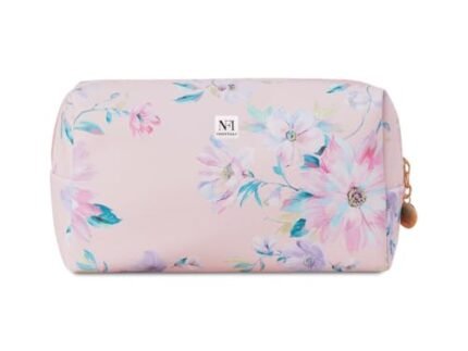 NFI essentials Makeup Pouch Floral Print Cosmetic Pouch Vanity Case Jewellery Pouch Stationery Pencil Case Travel Organiser Travel Pouch