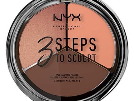 NYX PROFESSIONAL MAKEUP 3 Steps to Sculpt, Face Sculpting Contour Palette - Deep