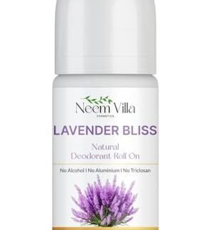 Natural Lavender UnderArms Roll On Deodorant for Women | 95% Natural + 5% Essential Ingredients | For Fresh Underarms All Day | No Alcohol & Aluminium | Citrus Sea | 50 ml