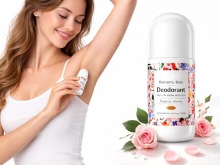 Natural Underarm Roll on Deodorant for Women and Men, Antiperspirant Long-lasting Freshness, Romantic Rose Fragrance, Travel Deo Underarm Deodorant Odor & Sweat Protection All Day – 50ml