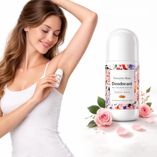 Natural Underarm Roll on Deodorant for Women and Men, Antiperspirant Long-lasting Freshness, Romantic Rose Fragrance, Travel Deo Underarm Deodorant Odor & Sweat Protection All Day – 50ml Natural Underarm Roll on Deodorant for Women and Men, Antiperspirant Long-lasting Freshness, Romantic Rose Fragrance, Travel Deo Underarm Deodorant Odor & Sweat Protection All Day – 50ml