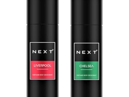 Next Care Liverpool & Chelsea Daily Use Deodorant for Men | Perfumed Body Spray | Long Lasting Deo,150ml Each(Pack of 2) | Fragrance of Lemon, Thyme & Smokey Aroma