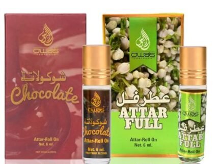 OWAIS Combo Chocolate & AttarFul Attar | 6ml x 2 | Alcohol Free | Long Lasting Perfumes For Men & Women (Pack of 2)