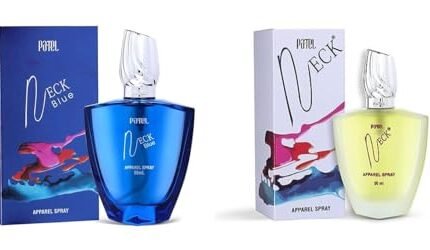 PATEL Neck & Neck Blue Apparel Spray Long Lasting Fresh And Powerful Fragrance Perfume For Mens & Womens | Luxury Scent Combo of 2 (50Ml)