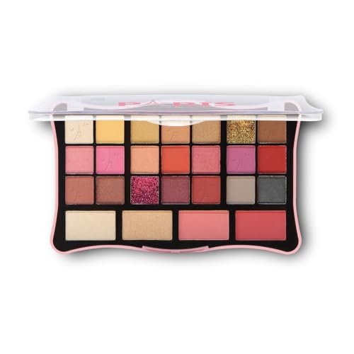 Paris All-in-One Makeup Palette | Eyeshadow Highlighter Blush Combo (Shade 1) -36g Paris All-in-One Makeup Palette | Eyeshadow Highlighter Blush Combo (Shade 1) -36g