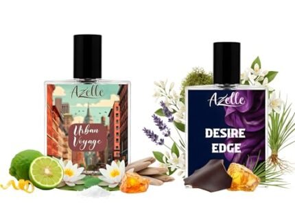 Perfume Combo for Men | Desire Edge + Urban Voyage | Long Lasting Eau de Parfum | Premium Citrus, Amber & Aquatic Musk Fragrance | Daily, Office, Party Gift Set (Pack Of 2)