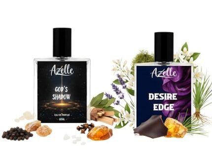Perfume Combo for Men | God’s Shadow + Desire Edge Long Lasting Eau de Parfum | Premium Woody Spicy Citrus Amber Musk Perfume Set | Luxury Strong Masculine Fragrance Gift | (Pack Of 2)