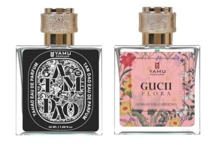 Perfume For Men & Women | Gorgeous Gardenia Long Lasting Fragrance | Wildflowers, Soft Musk | Sandalwood, Cypress, Aromatic Herbs | Gifting For Best Event couple set ( Gucci Flora & Tam Dao 50Ml X Pack Of 2)