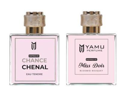 Perfume Luxury Floral Combo for Women – Inspired by Chance & Miss | Long Lasting Eau De Parfum (EDP) | Fresh, Fruity & Romantic Rose Scents (Chanel & Miss Dior 50Ml X Pack Of 2)